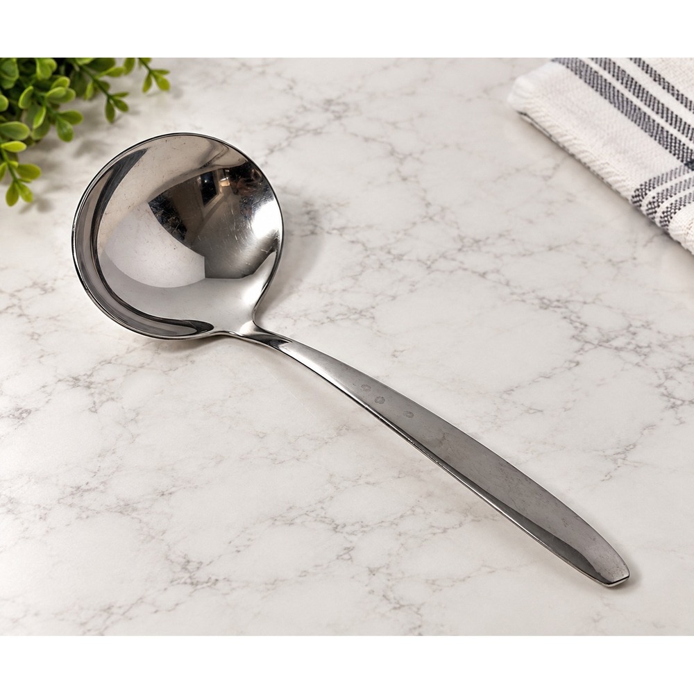 Imperial USA Stainless Steel Gravy Ladle VTG Mid Century Serving Spoon Farmhouse